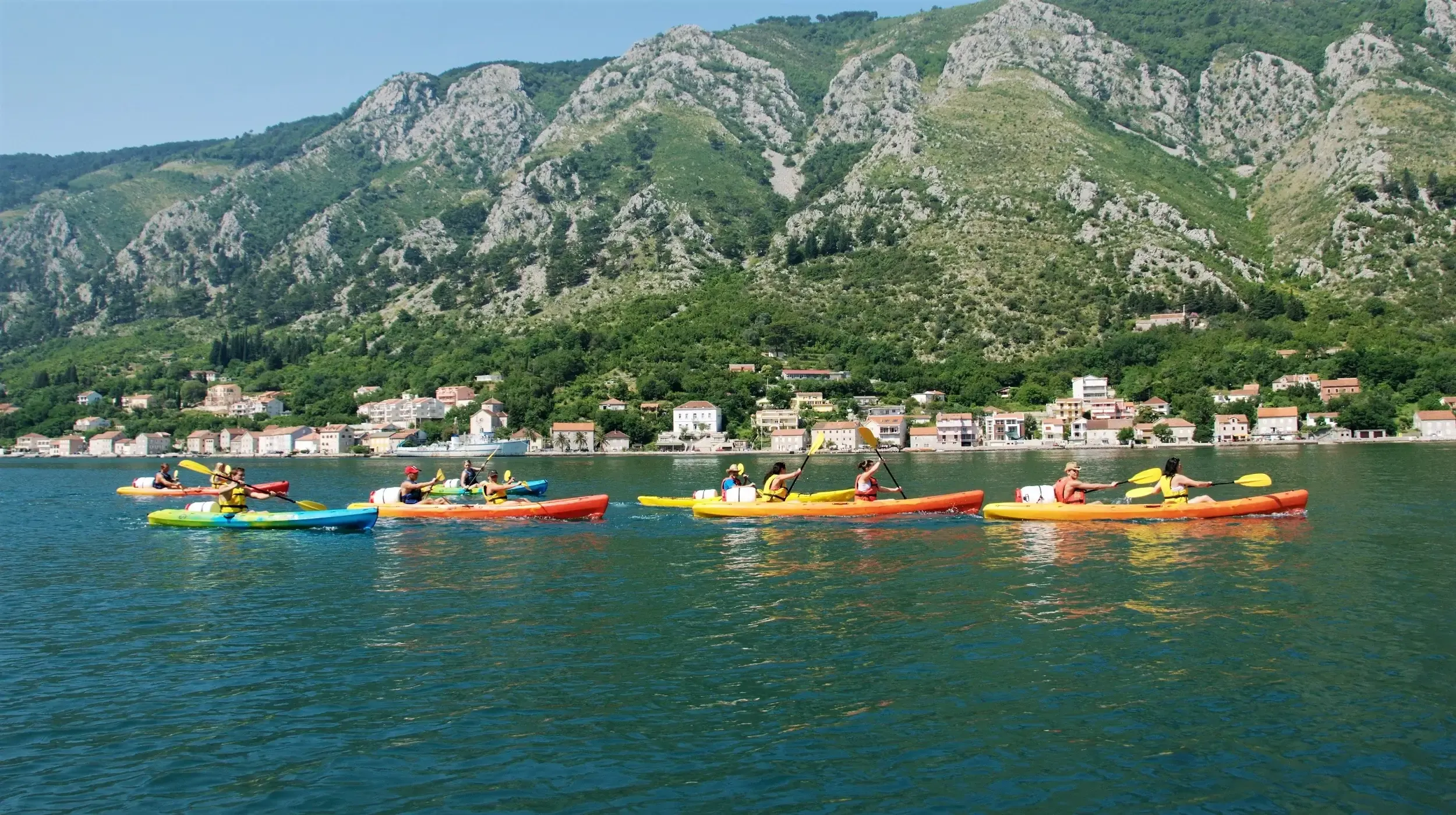 Boka bay kayaking Montenegro