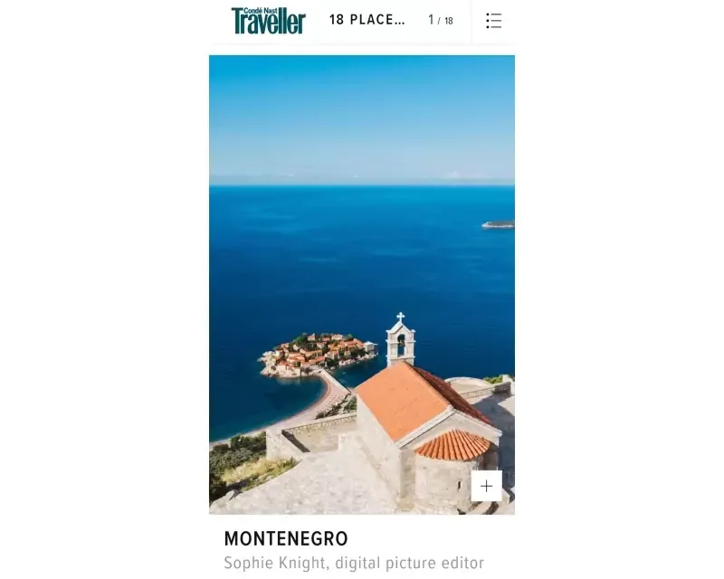 Montenegro tops the list of CN Traveller’s top destinations for 2021