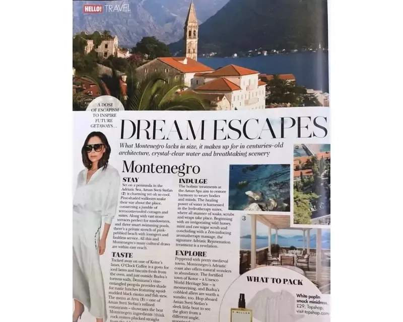 Britansko izdanje magazina „HELLO!”: „Crna Gora idealna destinacija za putovanje iz snova“