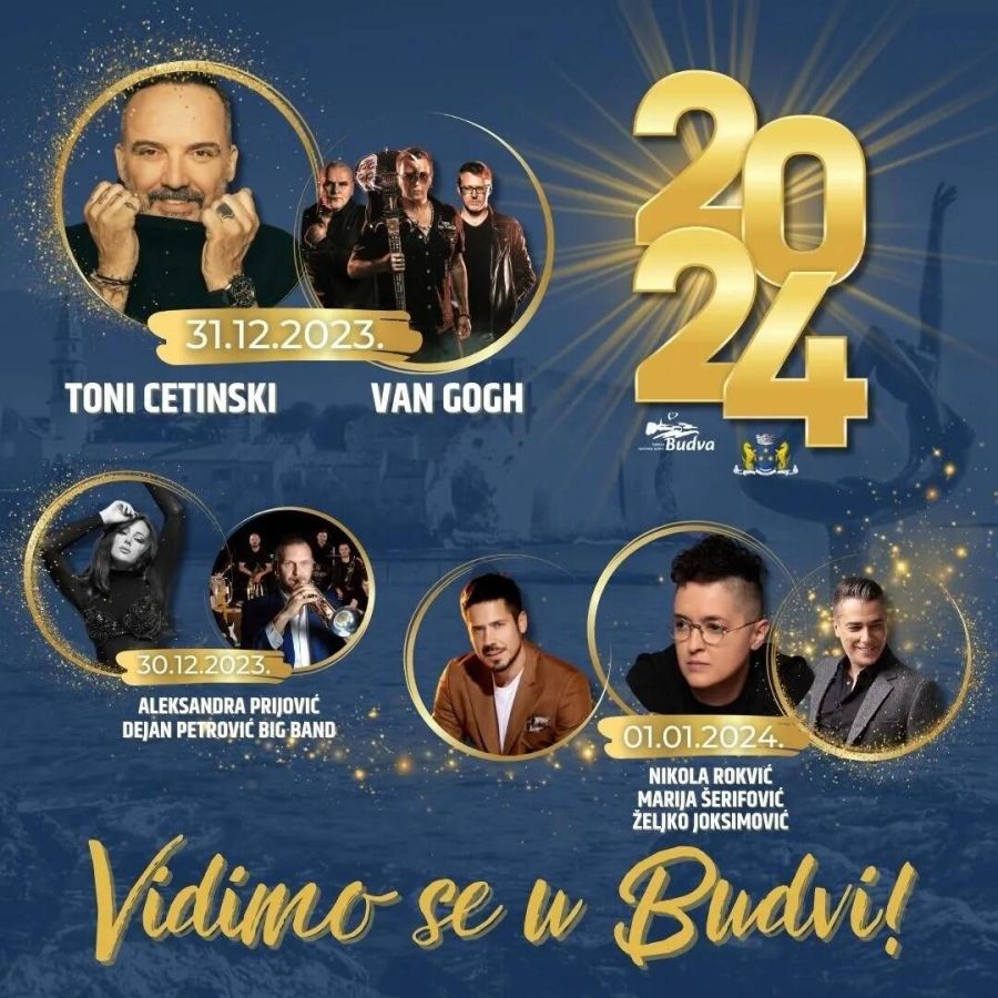 Doček Nove godine u 2024. u Budvi