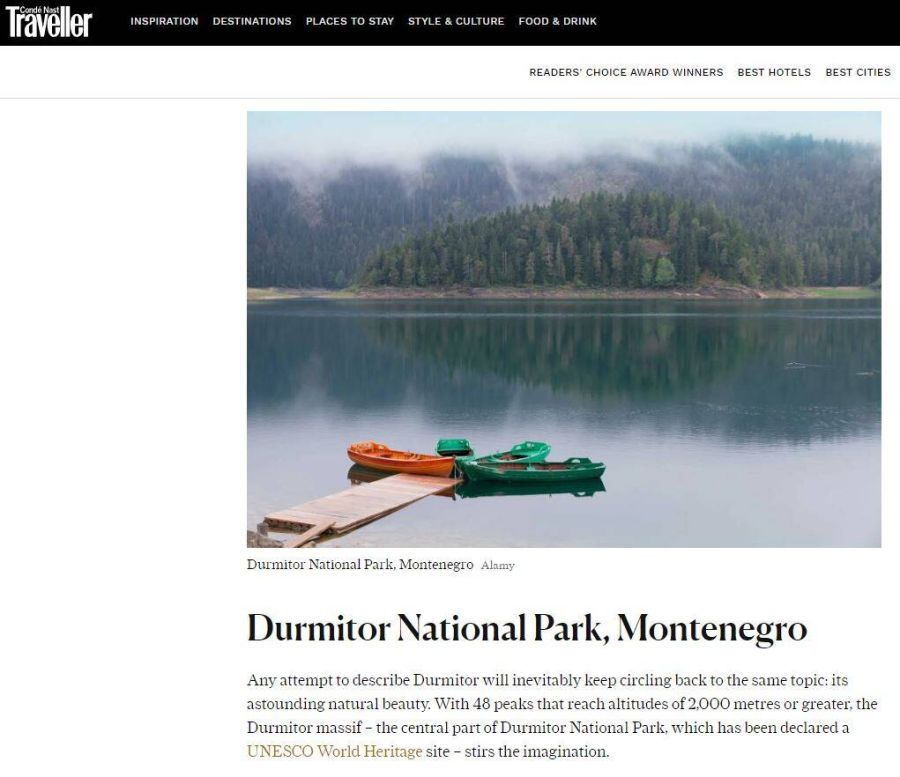Nacionalni park Durmitor u TOP 7 najljepših mjesta za hiking u Evropi