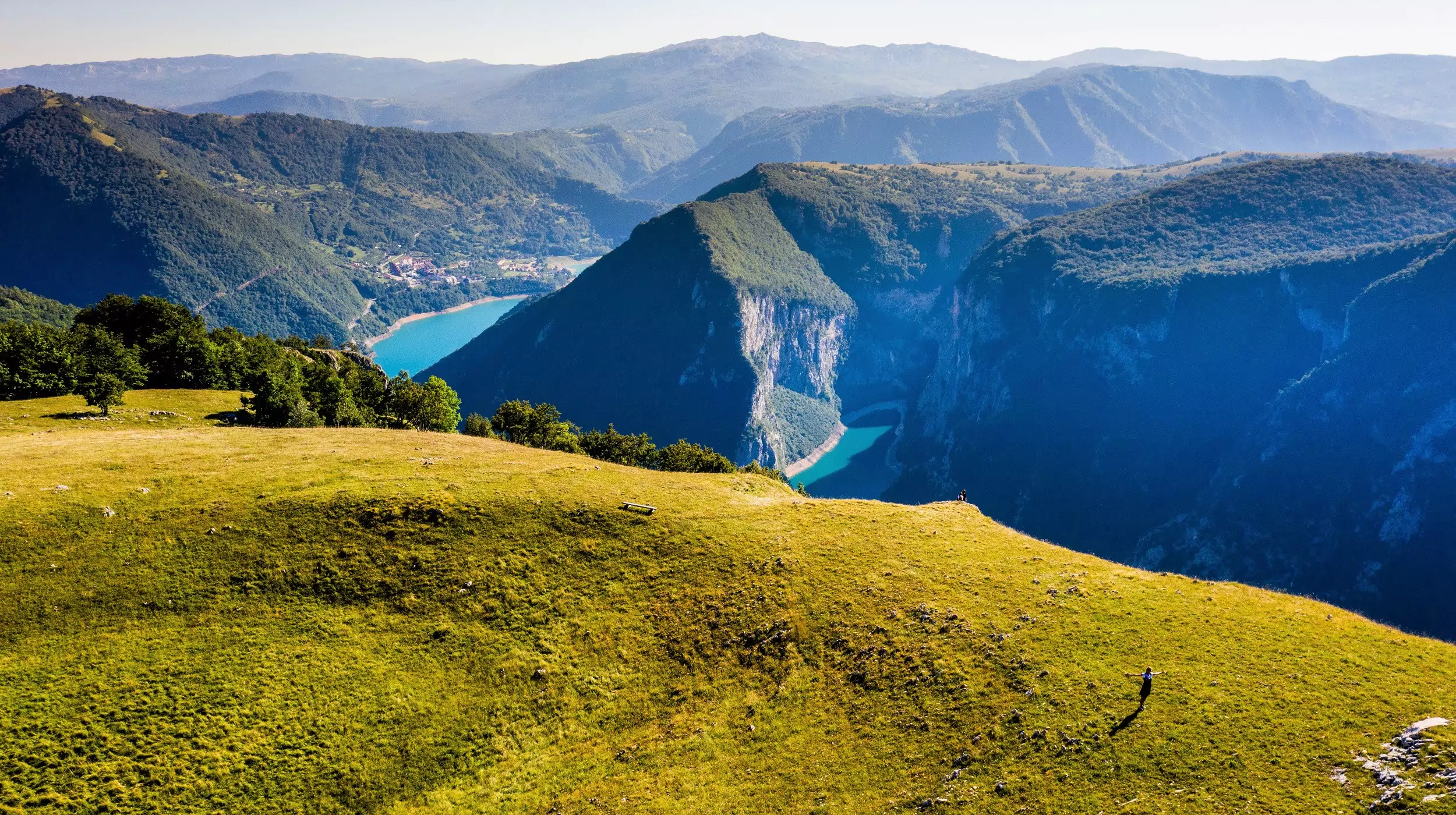 Free climbing Piva Lake Montenegro